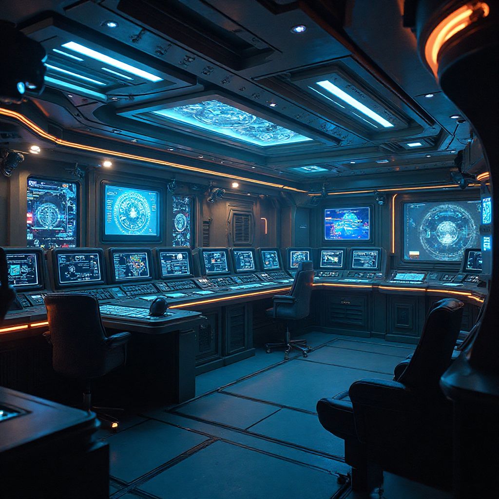 Futuristic Spaceship Escape Room